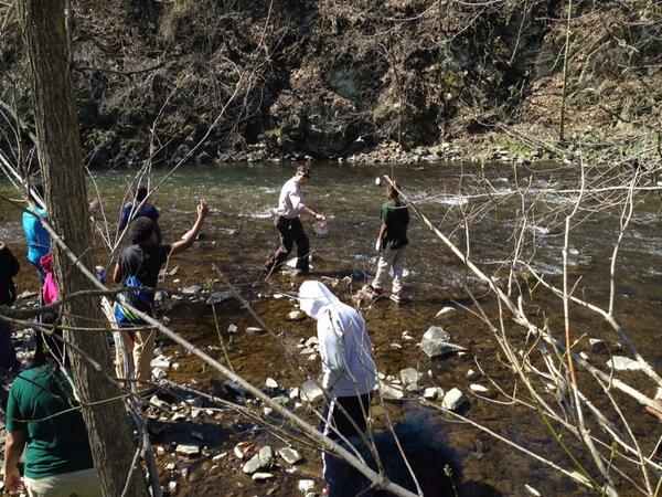 FPACSymposium's tweet photo. Putting in the water monitors. #WTISymp20 @WM_WTI http://t.co/fRBvTldezR
