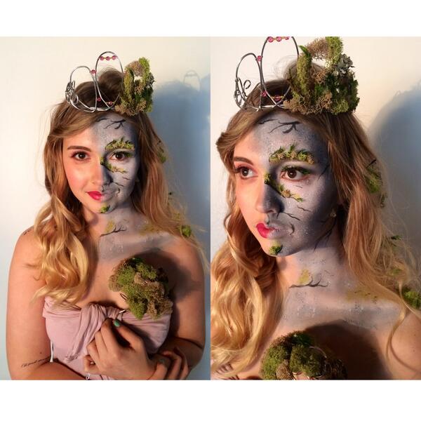 JCInstitute's tweet photo. Not quite a #barefacenomination, but definitely au naturale! ;-) Mini-Fantasy makeup by Marecel Daniel #jcimakeup http://t.co/pMJXvZD0RA