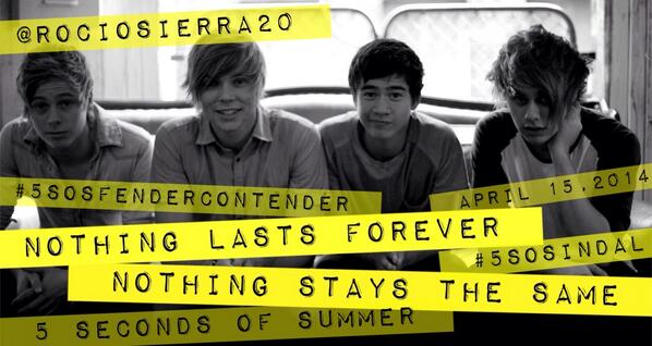 rociosierra20's tweet photo. 4 reasons to smile and keep living:)x @5SOS #5SOSinDAL #5sosFenderContender http://t.co/50vEvBNP67