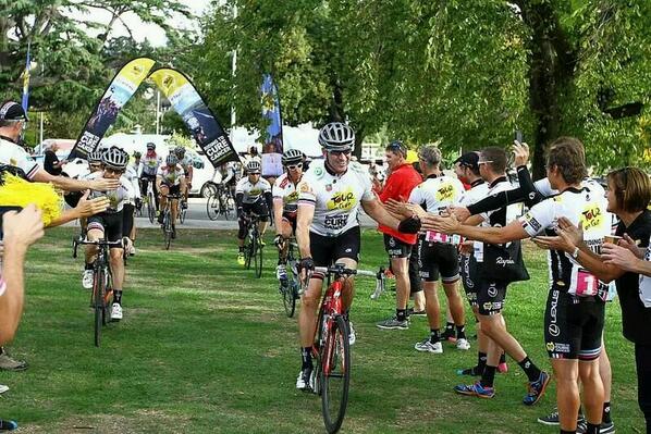 MarkBeretta's tweet photo. Less than a week ago we were rolling into Launceston on the @tourdecure_aus. Many special memories. Still recovering. http://t.co/Km5SuovapU