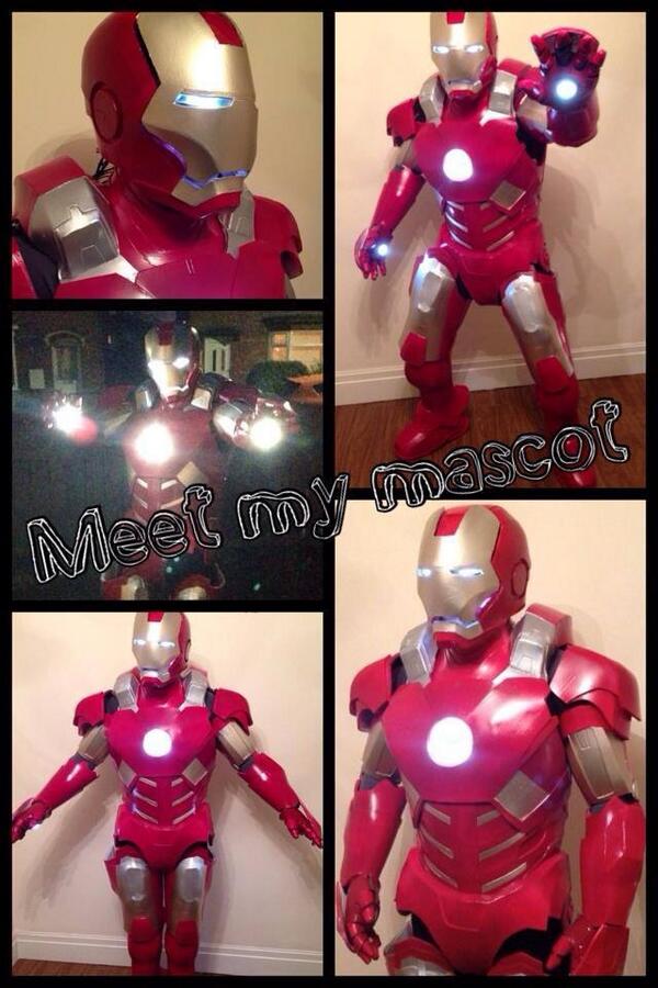 MeetMyMascot's tweet photo. Our iron man is now here check the video out on our facebook page #darlobiz #eventprofs http://t.co/0rchroFcPG