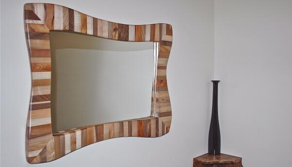 Sculpted Wooden #Mirror - Laminate #British Hardwoods  #furniture #iLoveHD #interiordesign allan-lake.com