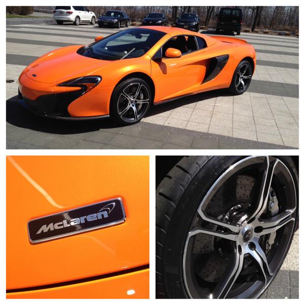 MadMoneyOnCNBC's tweet photo. seen in front of @cnbc Headquarters...#mclaran #wow #hotstuff http://t.co/XfeRL8mswD