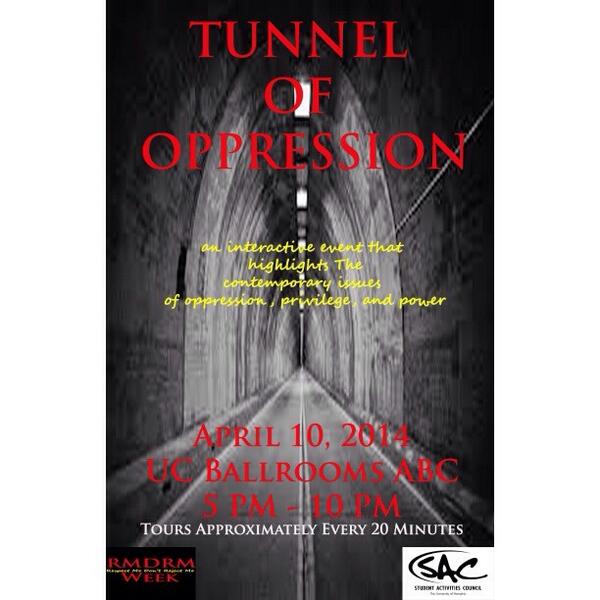 UofMIdeasIssues's tweet image. The tunnel is taking shape now! You don't want to miss this great event tonight. #RMWeek