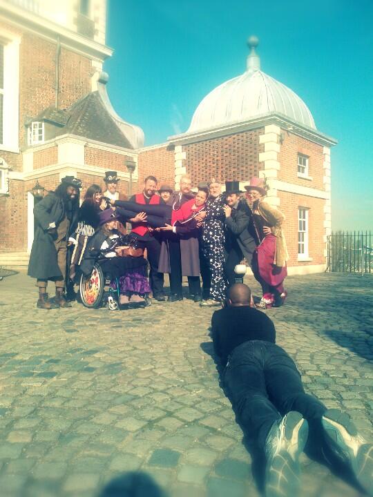 _EmilyChurchill's tweet image. The steampunks have well and truly arrived @ROGAstronomers #longitudepunkd #steampunk