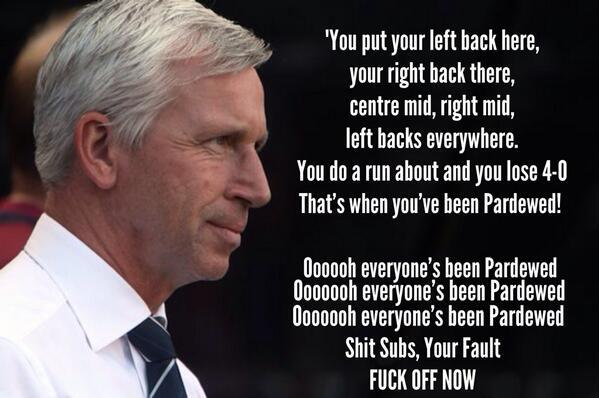 nufcfans's tweet photo. Just spotted this on Facebook... new #pardewed chant #NUFC http://t.co/cndYqZ7Teg