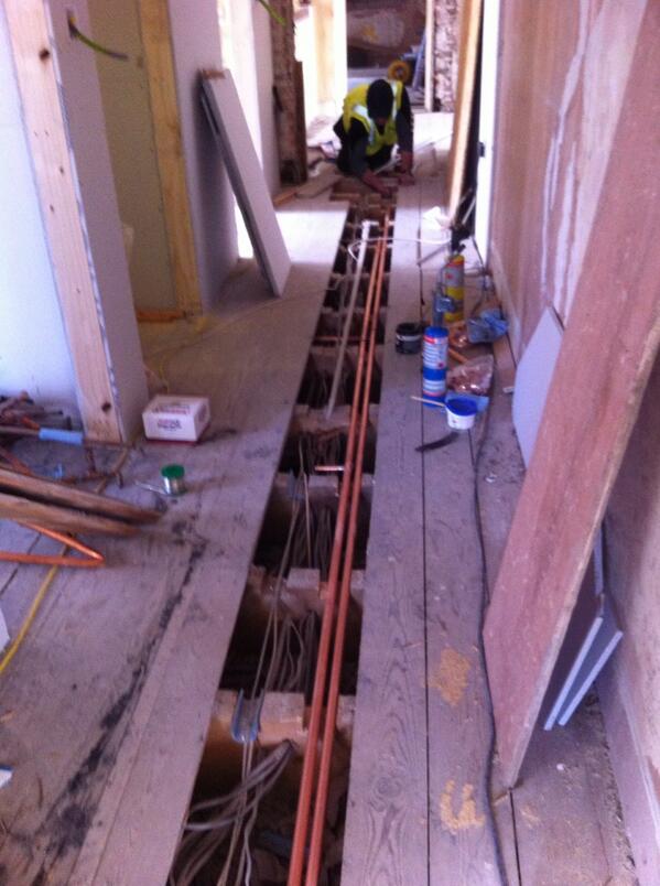 Imperiouk's tweet image. Ferriby Hall, North Ferriby..  Heating refurb underway #envirowarm #moduflow