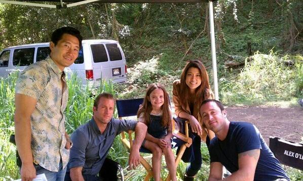 PatsohnSohn's tweet photo. My girl Mykayla on the set of Hawaii Five 0. She played a girl who was kidnapped and she rocked it! http://t.co/Ca7j9zoLWu