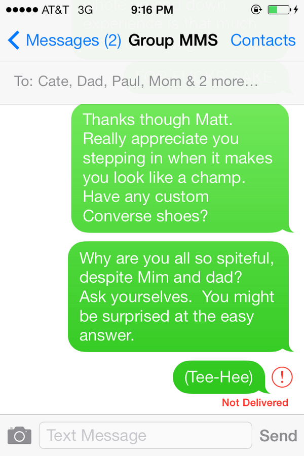 miklmck's tweet image. Here's a fairly recent one.  #SMSFAIL #ios71