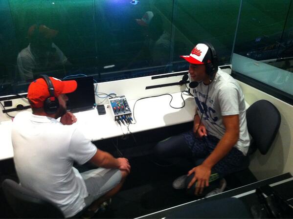 MichelleClyne's tweet photo. .@stkildafc rookie &amp; @Wellington_NZ's own @jbt_46 speaks with @radiosportnz at @EtihadStadiumAU 
@AFLNZ http://t.co/nQUp8sSuuw