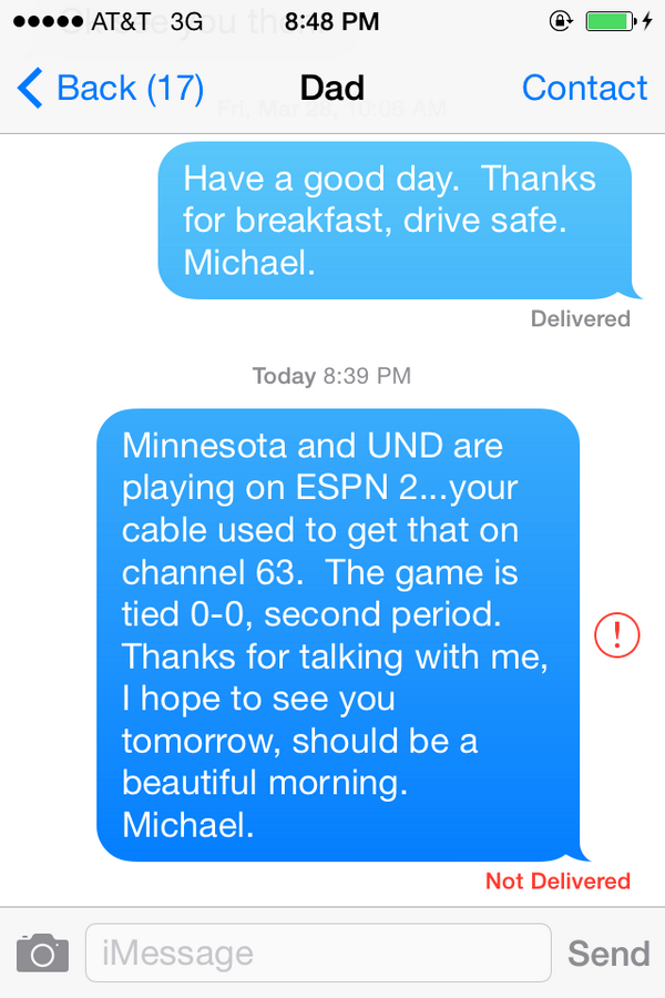 miklmck's tweet image. Here's an even more recent one.  #SMSFail #ios71