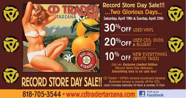 CDtrader's tweet image. You know what's coming next Saturday?  That's right, it's @recordstoreday!!  Come on down for exclusive releases!