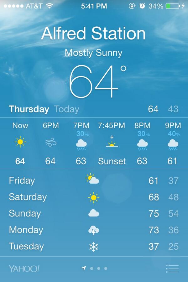 AUProblems1's tweet image. Someone explain to me how it's supposed to be 73 on Monday and then 37 on Tuesday.