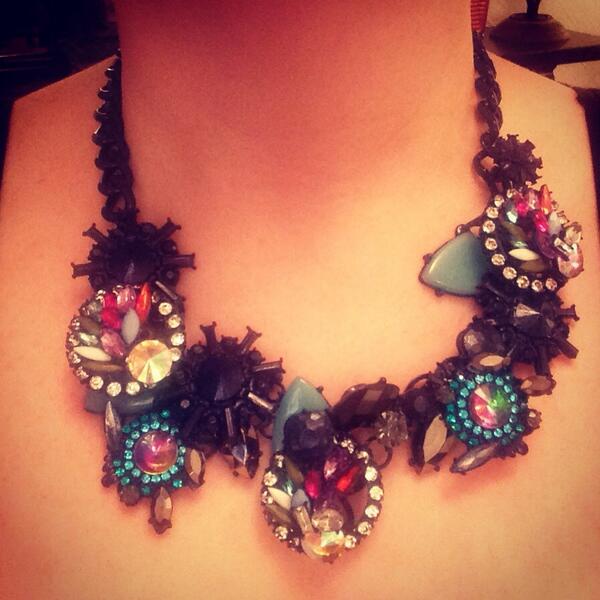sparkle_ruby's tweet image. This season Zara!! BELLE gem necklace. £20 #sparkleruby #zara #stunning