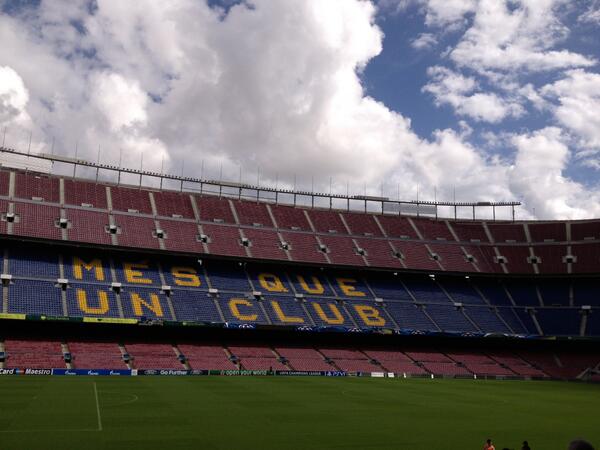 On the field at #CampNou in #Barcelona #Spain #Barca #travel #studyabroad #throwbackthursday #csuf #csufmaxwellcenter