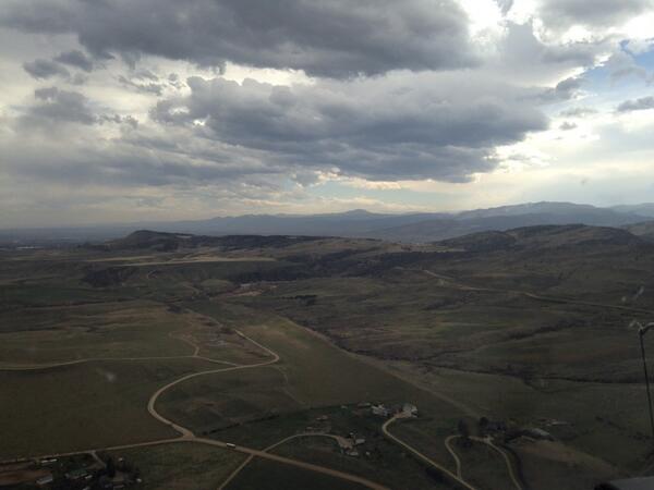 CBSNewsColorado's tweet photo. A look from Copter4 - RT @CodyCrouch: Cruising the Front Range today. http://t.co/9zQwXboXAu