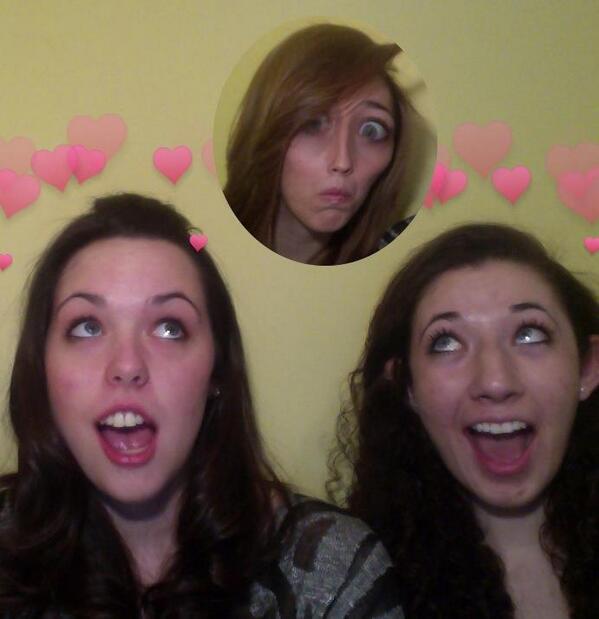 emsweenz's tweet photo. Cause I love @k_sweenz or something like that? (So does Carrie) #NationalSiblingsDay http://t.co/pOCLtPB84q