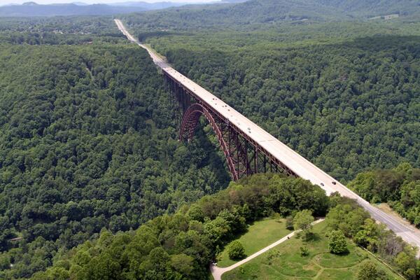 #AerialAmerica: The New River Gorge Bridge is a sight to behold. bit.ly/1ib2ItF
