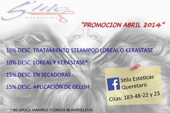 RevistaEMQro's tweet photo. #StiloEsteticasQueretaro tiene grandes descuentos!! No los dejen pasar! http://t.co/ReuFXJlcF6