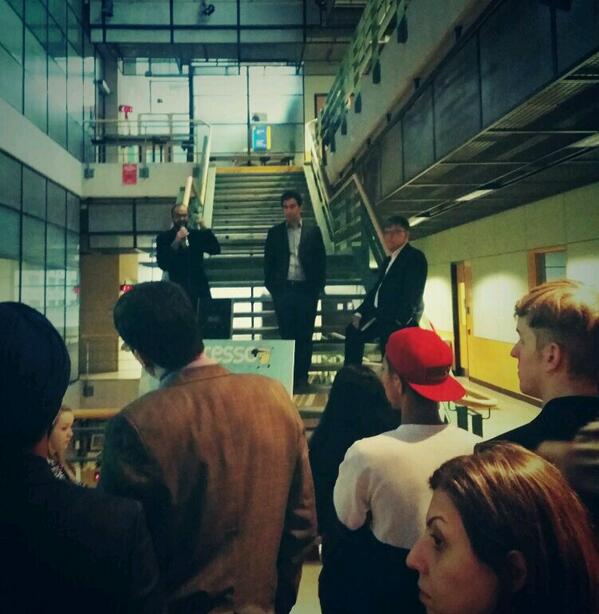 Look at these three handsome gentleman who organized the amazing show! #ryesupercourse