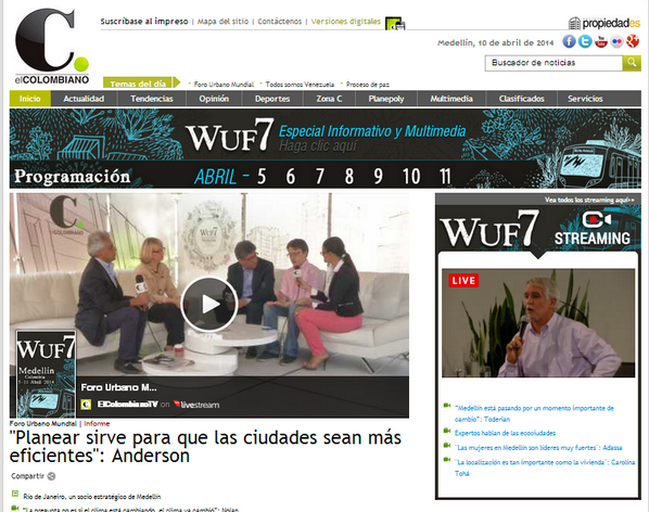 elcolombiano's tweet photo. La transmisión está al lado derecho de la pantalla, como lo muestra la imagen #WUF7 http://t.co/0Y5J03rizk http://t.co/NCoMdnK6wW