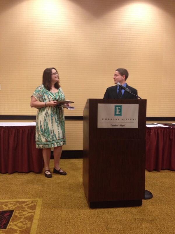 carriebarone's tweet photo. Congratulations Jeremy on wining student of the year for the Ohio Society of Health Systems Pharmacy!! @RxDeanMac http://t.co/zgz4zE7PNf