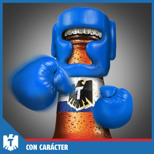 tecate's tweet photo. ¿Quién va a tirar el primer fregadazo? #PacquiaoBardley2 #ConCaracter http://t.co/j94OIJTapv