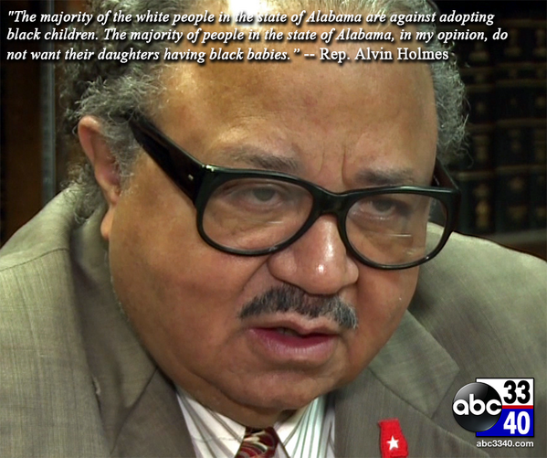 Alvin Holmes Democrat - comes out in support of man-mule marriage