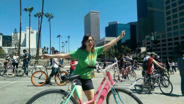 geanuracos's tweet photo. Yes friends @ciclavia monthly! You heard it from @ericgarcetti today! #stateofthecityla http://t.co/rZzMHMwPeQ