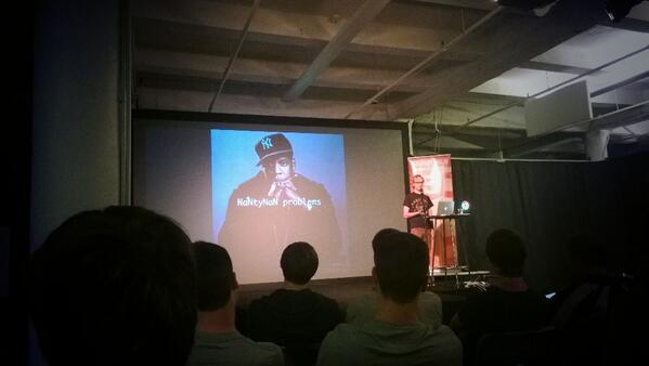 girlie_mac's tweet image. .@mathias talking on Unicode problems. #NaNtyNaNproblems #wtfjs #sfhtml5
