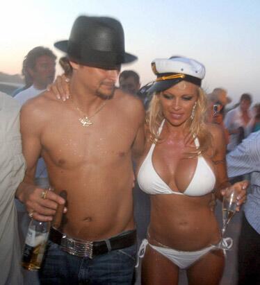 OnDisDate's tweet image. 2002- Kid Rock and Pamela Anderson get engaged.
