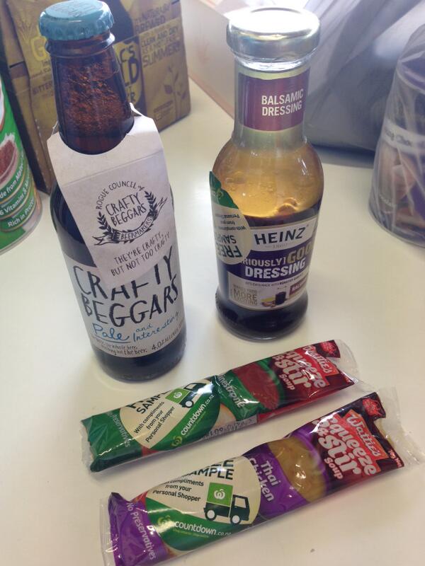 boostnz's tweet image. Boost loves getting #randomsamples from @CountdownNZ. This week we got #heinz #watties and #craftbeggars. Thank you.