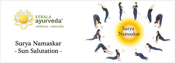 Sun Salutation - There are many reasons for practicing Surya namaskar.  Let's know more. ayurvedaacademy.com/blogs/sun-salu…