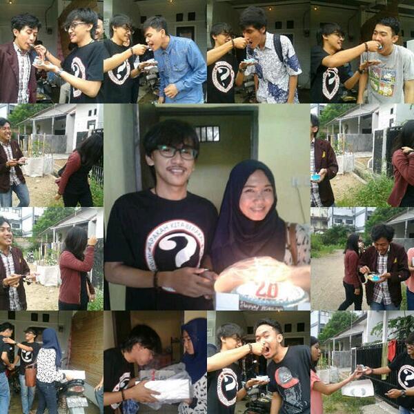 fajarsukmawn's tweet photo. Makasih surprisenya lagi buat @adzamiftahul @amitunggadara @belabelov @deviwij :D:) http://t.co/EdMnzr8XFN