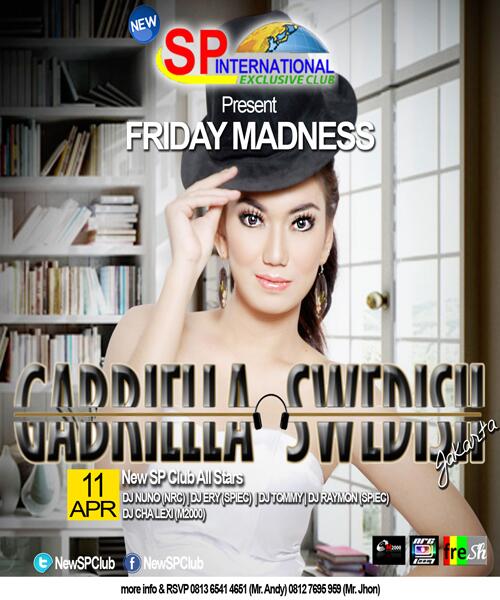 TONITE!! FRIDAY MADNESS w <a href="/fdjgabriell/">dj gabriella swedish</a> cc: <a href="/SeputarEvent/">IG : SeputarEvent</a> <a href="/fresh_pekanbaru/">fresh management</a> @JKTclubpedia <a href="/infoPKU/">Info Pekanbaru</a> @Persada924FM