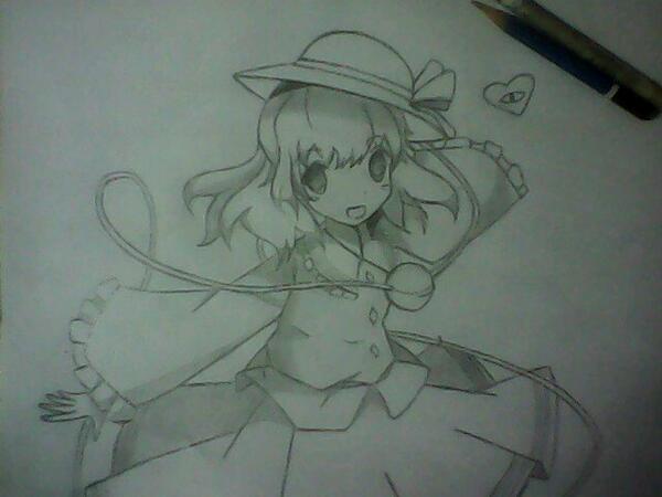 GarnetNote's tweet image. I Finally finished drawing Koishi Komeiji.... X3