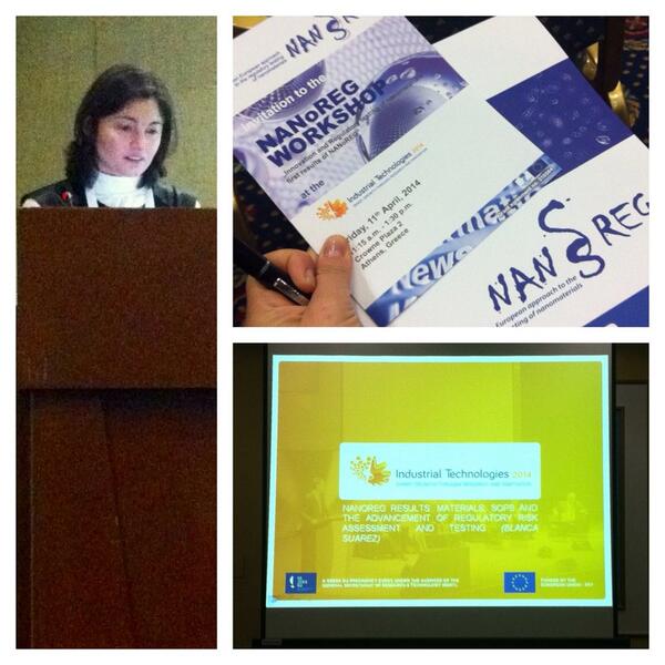 nanoBasque's tweet image. Blanca Suarez from Gaiker @AlianzaIK4 @EHSadvance taking part in the NANOREG workshop at #indtech2014
