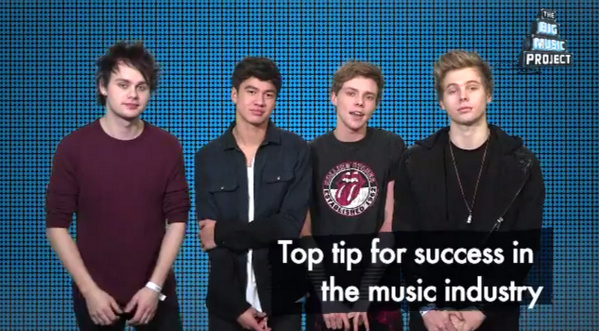 bigmusicUK's tweet photo. WATCH: @5SOS share their top tips for success in the music biz: http://t.co/M6nuOXDsfk  #BigMusic #5SOS #5SOSFOUNDIT http://t.co/qrtcMutqY1