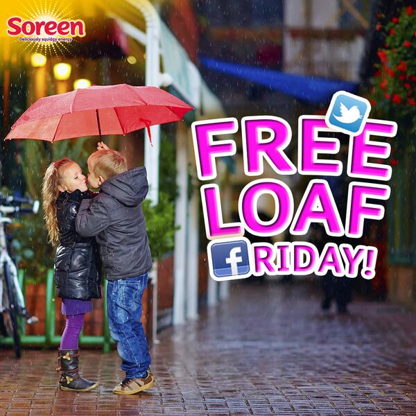 It's #FreeLoafFriday again! RT to #WIN some #Soreen goodies! You'd better share ;)