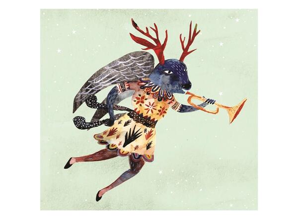 chrishaganart's tweet image. Flying angel stag thing.
#illustration folksy.com/items/4721272-…