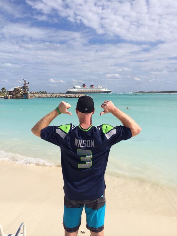 Castaway Cay, Bahamas rocking #gohawks