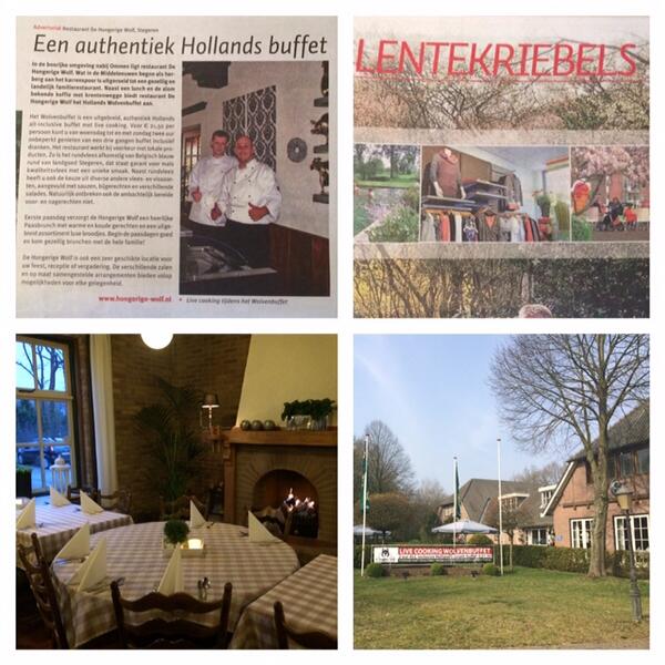 Advertorial #wolvenbuffet #allinclusive #buffet in de lentebijlage #lentekriebels van <a href="/TorenHardenberg/">Weekblad de Toren</a>