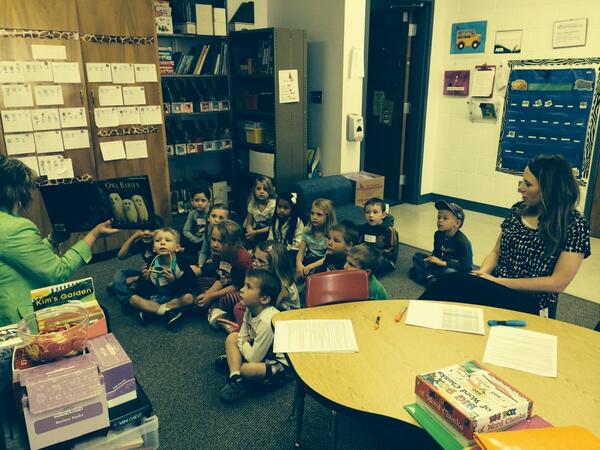 SuptHuff's tweet photo. Kindergarten Round Up at Wood River Elementary #NervousParents http://t.co/Dla1wfBxZh