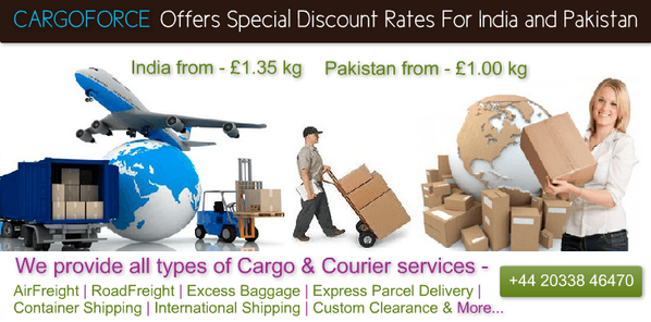 CargoForce's tweet photo. CargoForce Offers Special #Discount #Rates For #India &amp; #Pakistan
Call Today: +44 20338 46470
http://t.co/yhOBfErGGj http://t.co/pZg5dscfnV