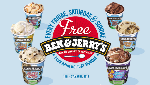 DominosLondon's tweet photo. #Freeicecream  Sundaes… &amp; Saturdaes &amp; Fridaes!  Spend £25+ at http://t.co/TE9K03XeAJ  for free Ben &amp; Jerrys. http://t.co/yYsBVNkm58
