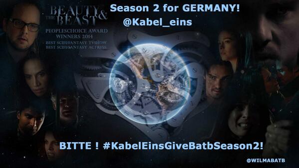 WilmaBatB's tweet photo. @Kabel_eins @sixxtv @The_5th_Element @Traveller395 Plse give Germany S2! #batb #KabeleinsGiveBatbSeason2! http://t.co/CkdxzHNXss