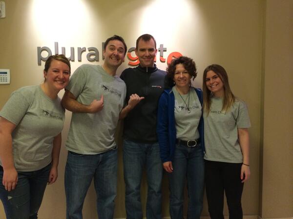 AshtonJensen2's tweet photo. Happy Birthday @chadutley Team Chad! @BethGerardHess @KDew @utahpadre @pluralsight http://t.co/M2eQyrm0PM