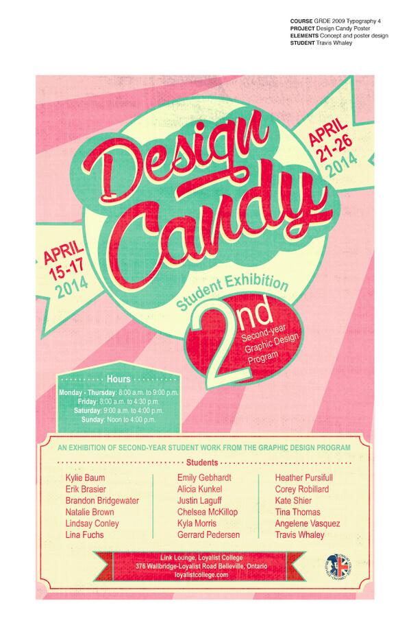 LGD_DesignCandy's tweet photo. The poster and concept for our exhibition, by the brilliant Travis Whaley. http://t.co/2ymvMJJpsI