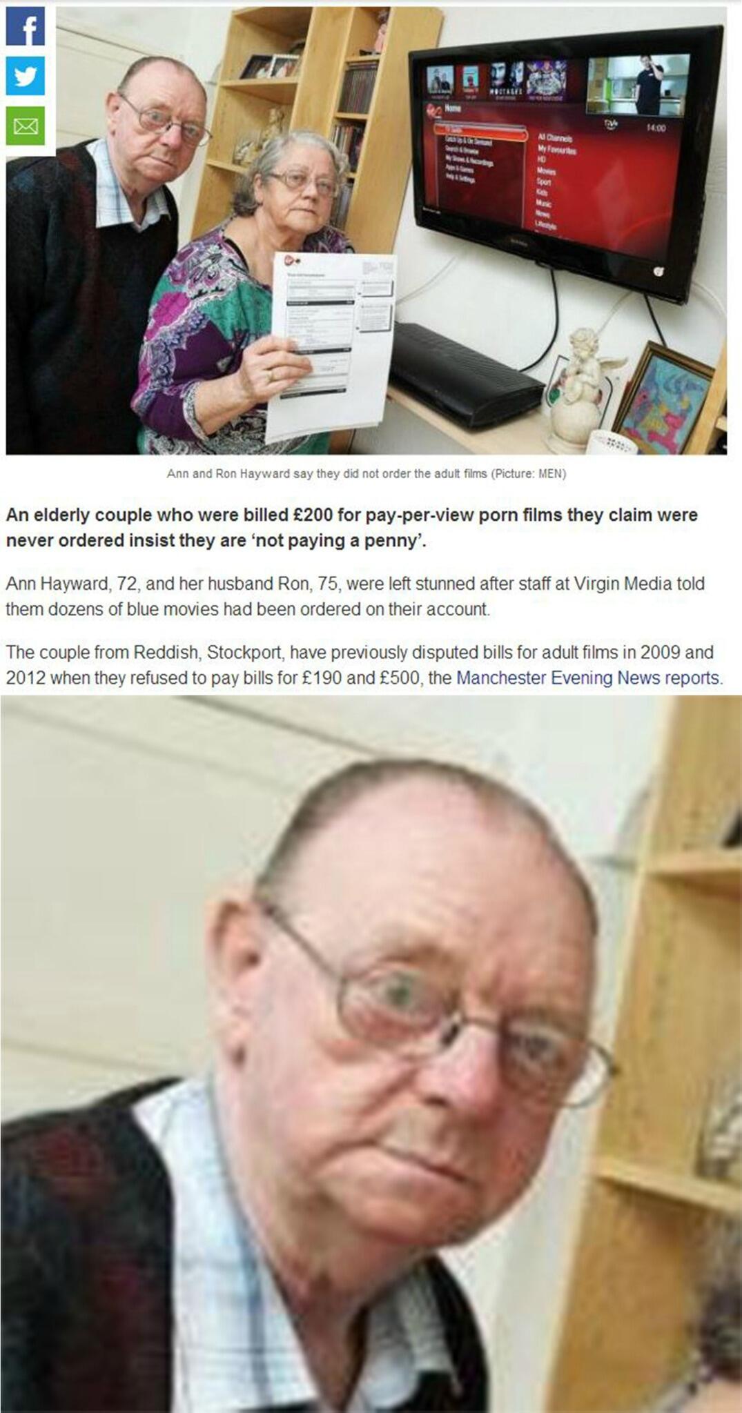 Arwel Richards on X Elderly couple refuse to pay Virgin Media a  