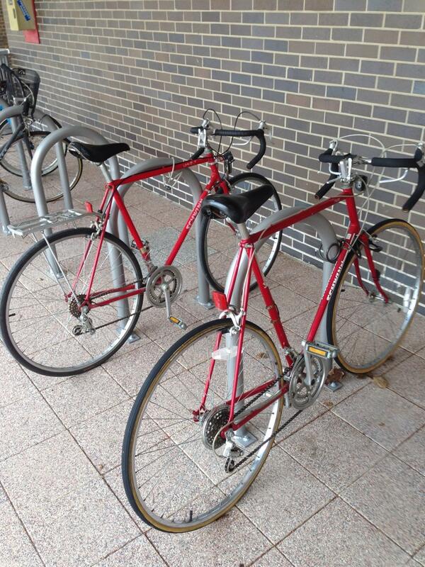 mpturnwall's tweet photo. Twin Schwinns. http://t.co/Utxe5Y5bHY